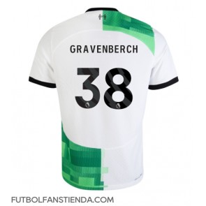 Liverpool Ryan Gravenberch #38 Segunda Equipación 2023-24 Manga Corta